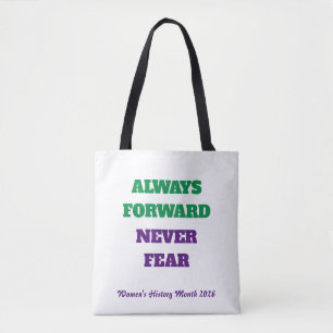 Tote Bag Toujours en avant jamais peur Mois de l'histoire d