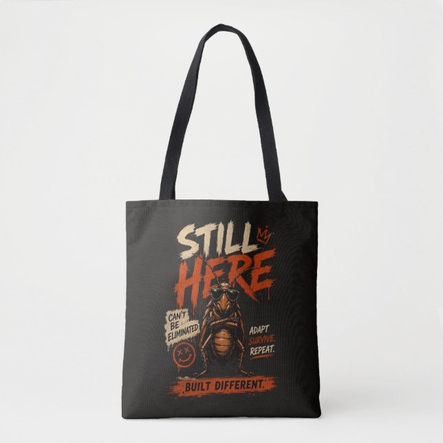 Tote Bag Toujours là. Construit différemment. Graphique de  (Devant)