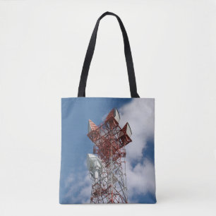 Tote Bag Tour de télécommunications micro-ondes