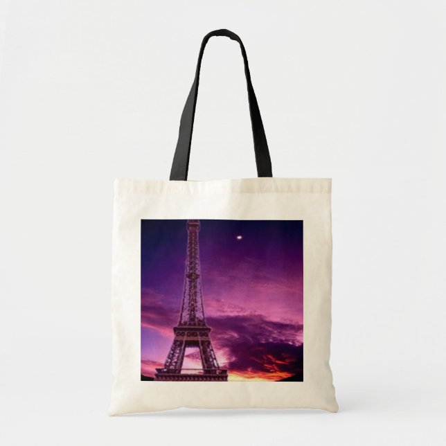 Tote Bag Tour Eiffel dans Sunshine Sky (Devant)