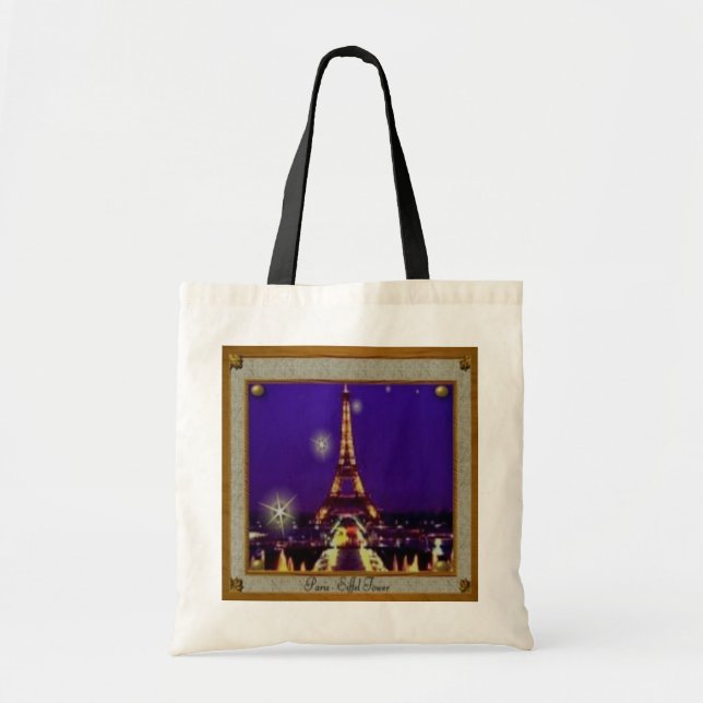 Tote Bag Tour Eiffel encadrée (Devant)