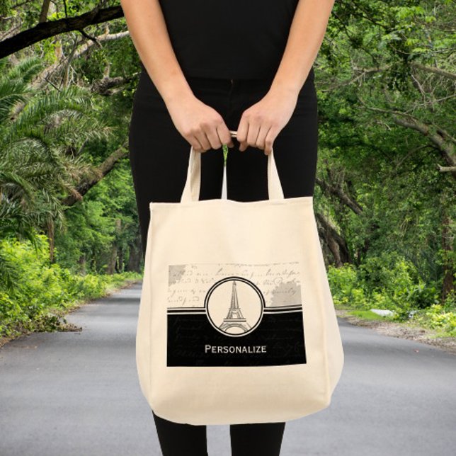 Tote Bag Tour Eiffel Onyx (Onyx Eiffel Tower Tote Bag)