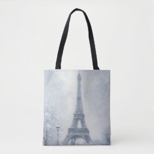 Tote Bag Tour Eiffel - Scène d'hiver Paris