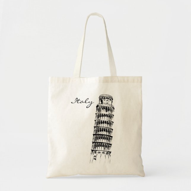 Tote Bag Tour penchée de Pise (Devant)