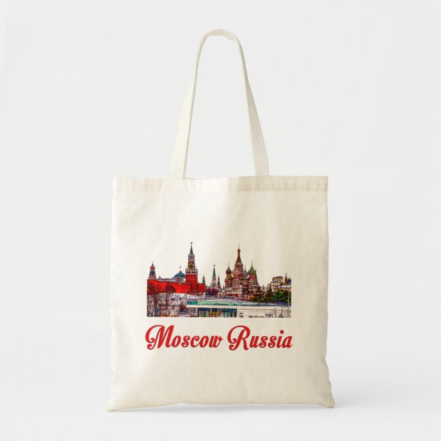 Tote Bag Tour Spassky et Kremlin de Moscou, Russie. (Devant)