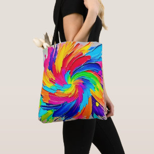 Tote Bag Tourbillon de couleurs : Art Abstrait