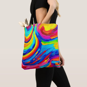 Tote Bag Tourbillon de couleurs vives