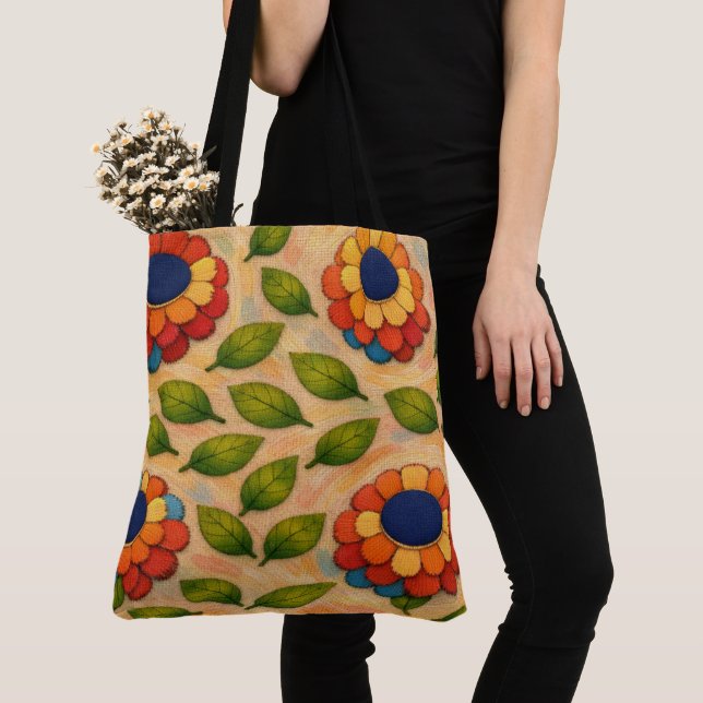 Tote Bag Tourbillon Floral (De près)
