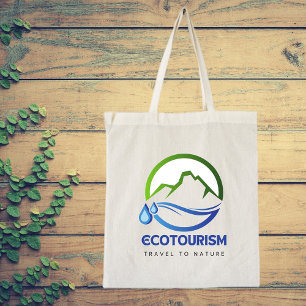 Tote Bag Tourisme écologique Voyage à Nature Mountain Water