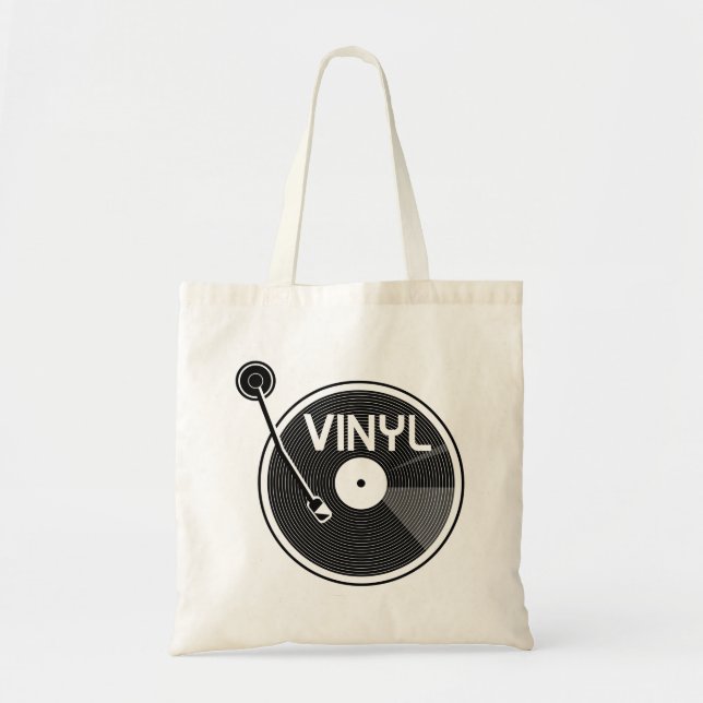 Tote Bag Tourne-disque Retro Vinyl Record (Devant)