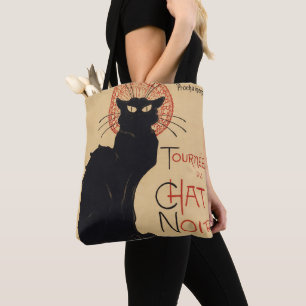 Tote Bag Tournée du Chat Noir Vintage Black Cat Art Nouveau