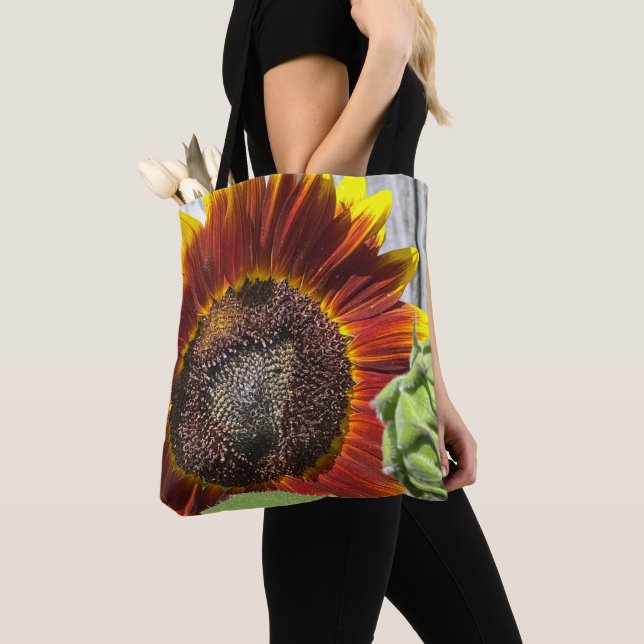 Tote Bag Tournesol Coucher de Soleil  (De près)
