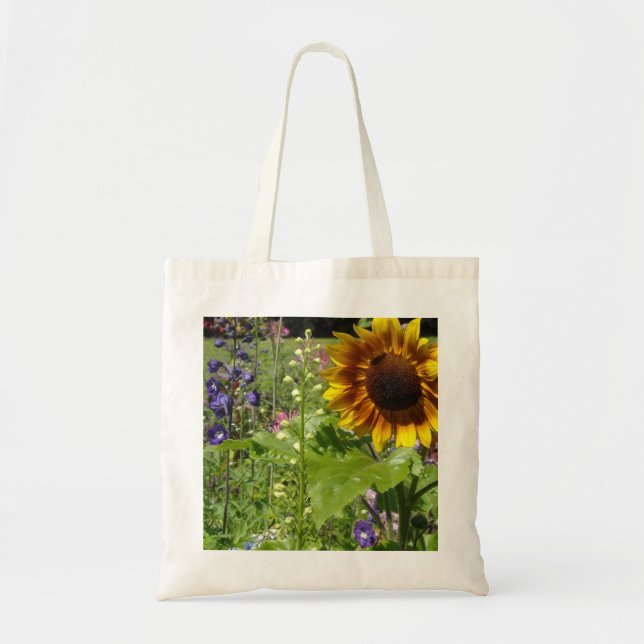 Tote Bag Tournesol en fleurs (Devant)