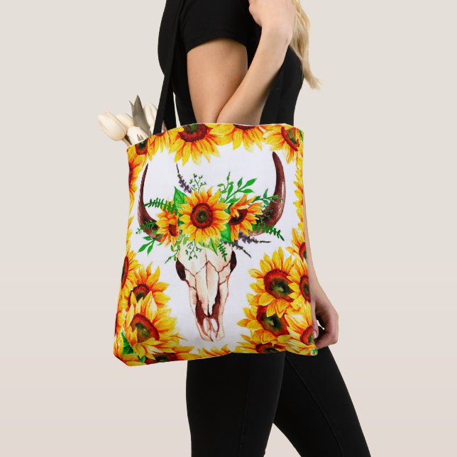 Tote Bag Tournesol et Taureau (De près)