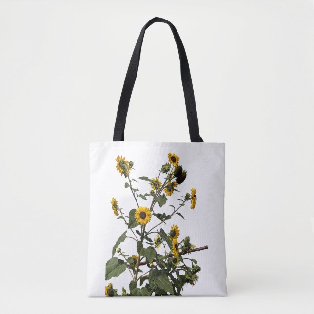 Tote Bag Tournesol jaune vibrant  (Devant)
