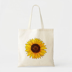 Tote Bag Tournesol jaune vibrant en fleurs