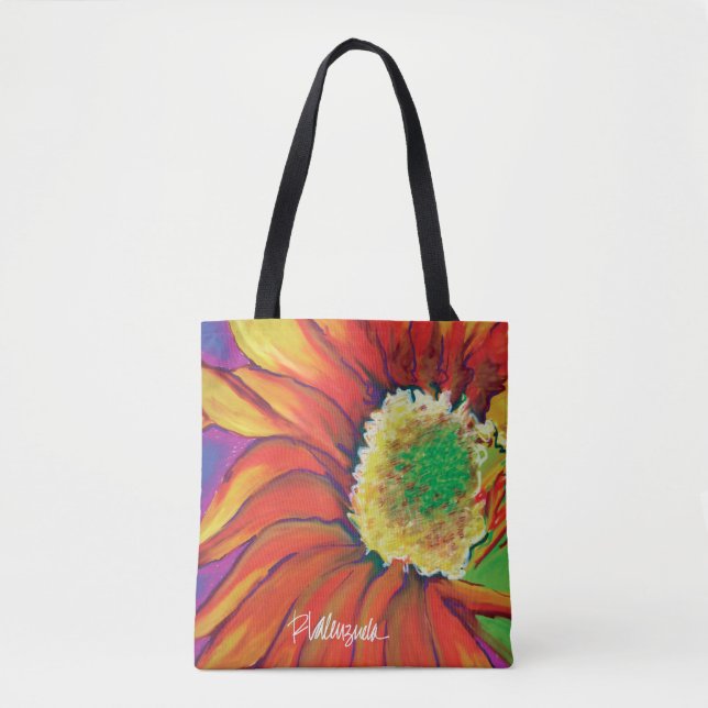 Tote Bag Tournesol lumineux Fourre-tout floral (Devant)