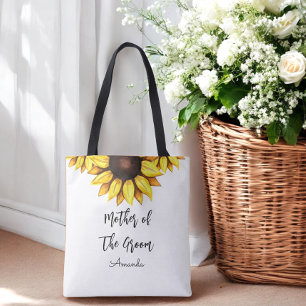 Tote Bag Tournesol Mère du Mariage Groom