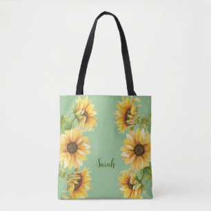 Tote Bag Tournesol Personnalisé Moderne