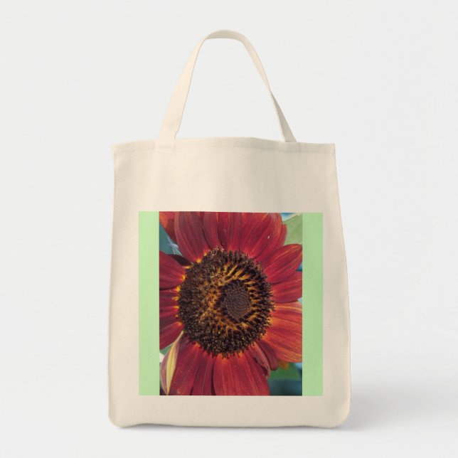 Tote Bag Tournesol rouge (Devant)