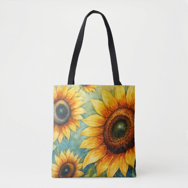 Tote Bag Tournesol Serenity Canvas Fourre-tout (Devant)