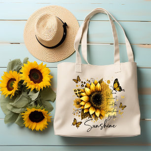 Tote Bag Tournesol Sunshine Soyez la Sunshine