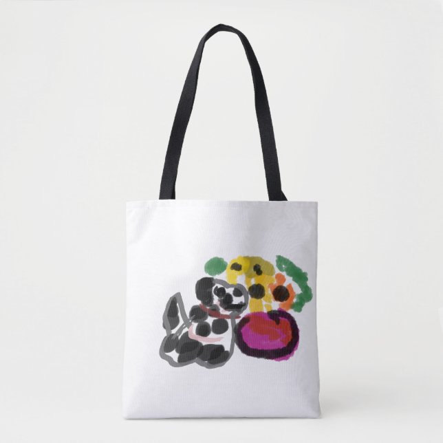 Tote Bag tournesols dalmates  (Devant)