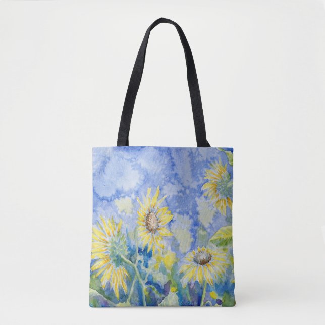 Tote Bag "Tournesols" Fourre-tout (Devant)