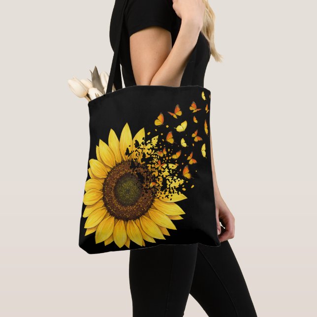 Tote Bag Tournesols Papillons (De près)