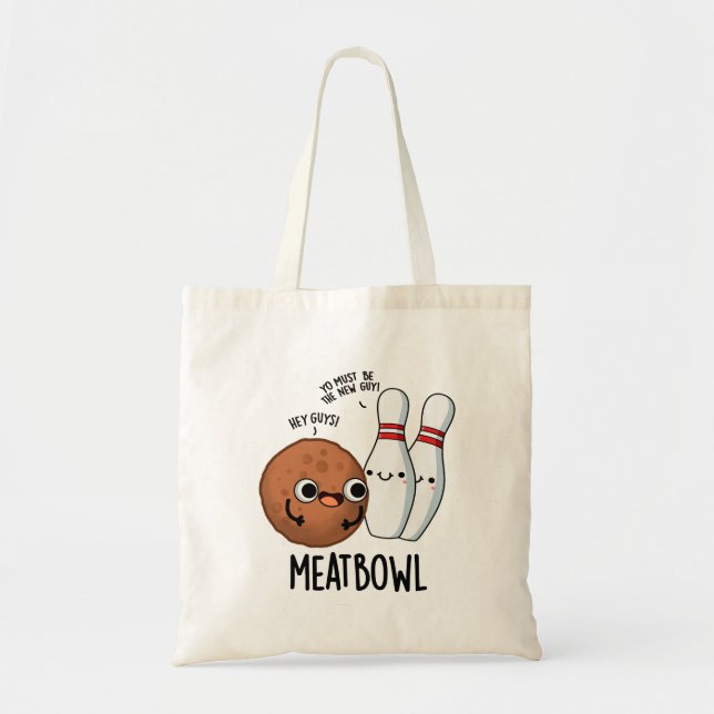 Tote Bag Tournoi de viande amusant tournoi de boulette de v (Devant)