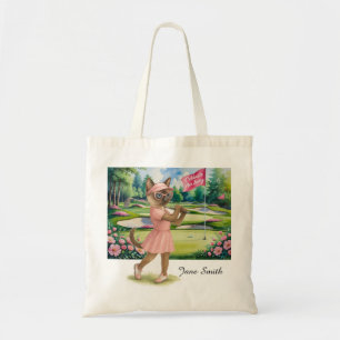Tote Bag Tournoi féminin de golf pour Amoureux de les chats