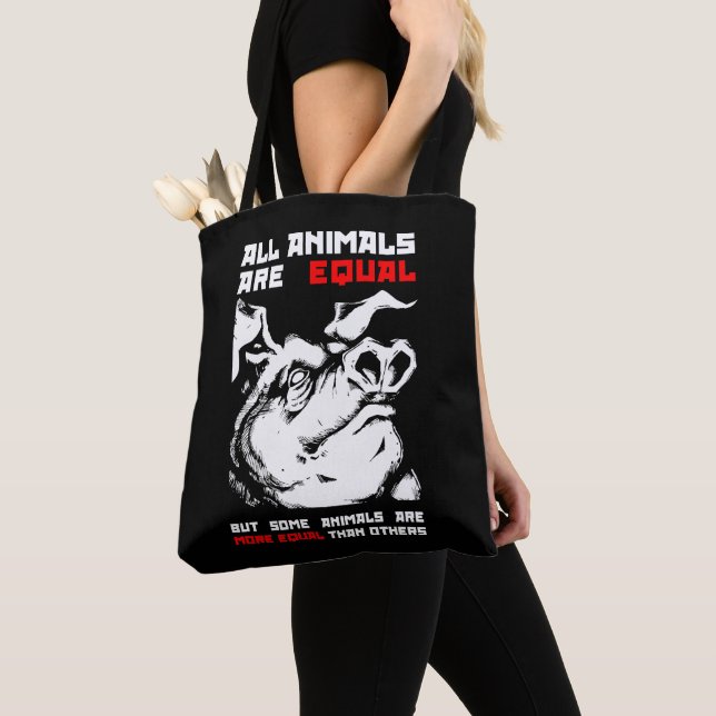 Tote Bag Tous les animaux sont égaux 1 (De près)