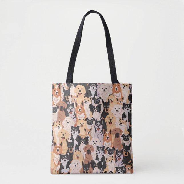 Tote Bag Tous les chiens Fourre-tout (Devant)