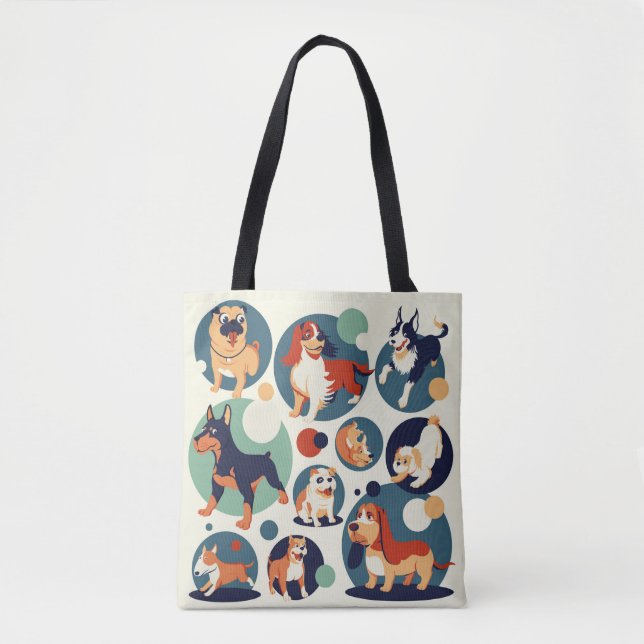 Tote Bag Tous les chiens Fourre-tout (Devant)