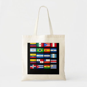 Tote Bag Tous les drapeaux latino-américains Patrimoine his