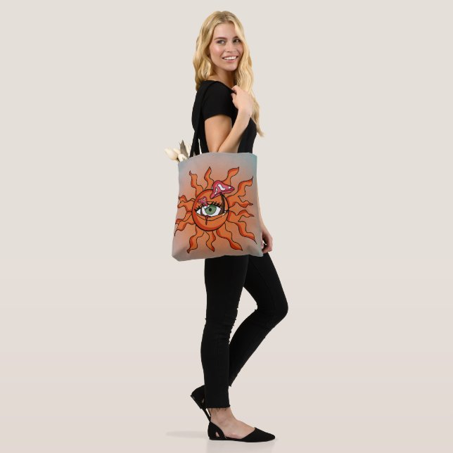 Tote Bag Tous les rayons de champignons du soleil (Sur le modèle)