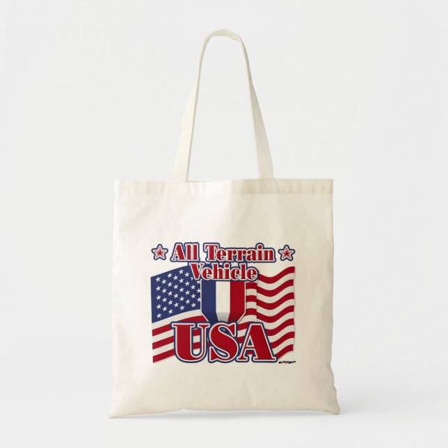 Tote Bag Tous les véhicules terrestres USA (Devant)