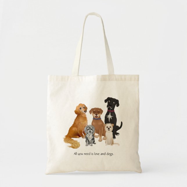 Tote Bag Tout ce dont vous avez besoin, c'est de l'amour et (Devant)