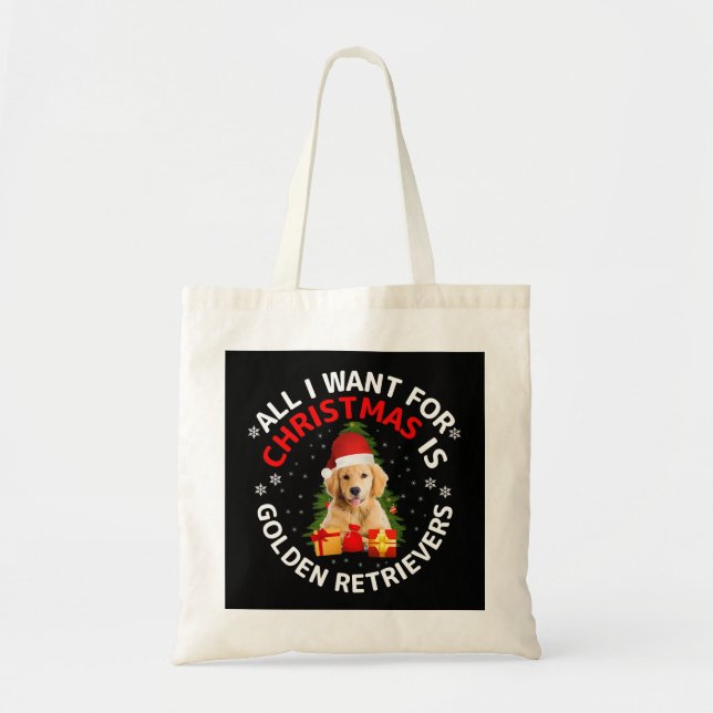 Tote Bag Tout ce que je veux pour noël est des récupérateur (Devant)