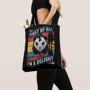 Tote Bag Tout d'abord, je suis un opossum possum drôle et c