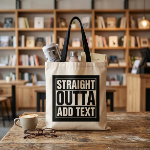 Tote Bag TOUT DRAIT DE - ajoutez votre texte ici/créez le v