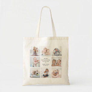 Tote Bag Tout texte avant arrière photo collage moderne sou