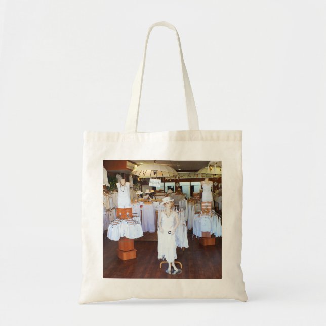 Tote Bag Toute la boutique de mode blanche (Devant)