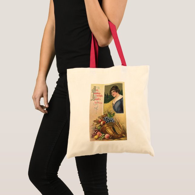 Tote Bag Toute la manne de Thanksgiving soit tienne (Devant (produit))