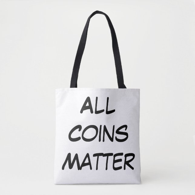 Tote Bag Toute la matière de pièces de monnaie (Devant)