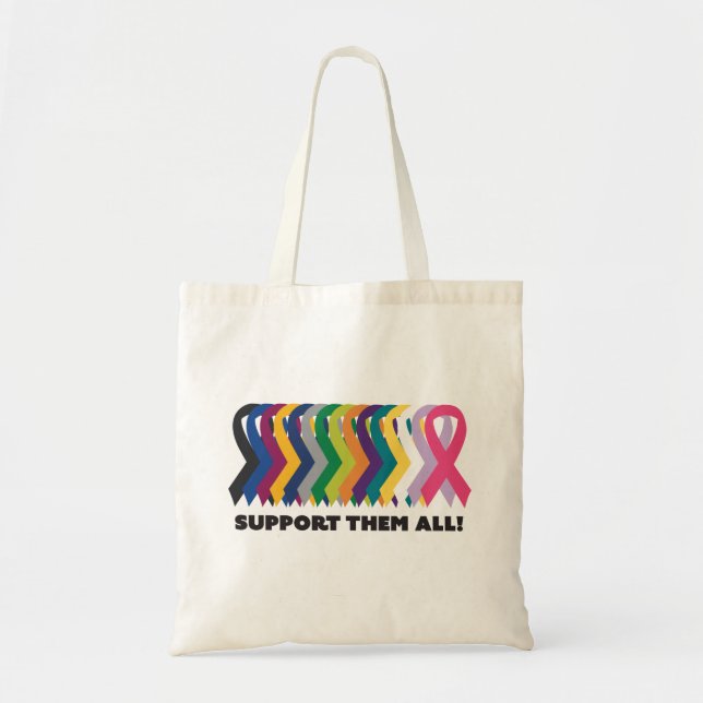 Tote Bag Toute la sensibilisation au cancer (Devant)