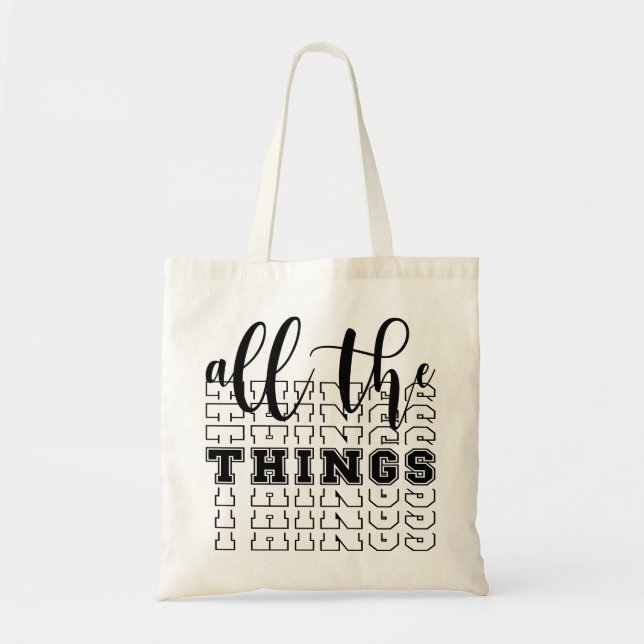 Tote Bag Toutes les choses (Devant)