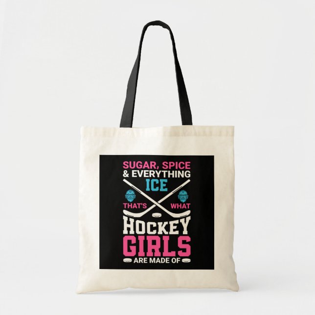 Tote Bag Toutes les filles de hockey sur glace (Devant)
