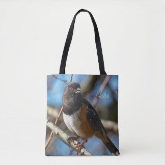 Tote Bag Towhee tachetée