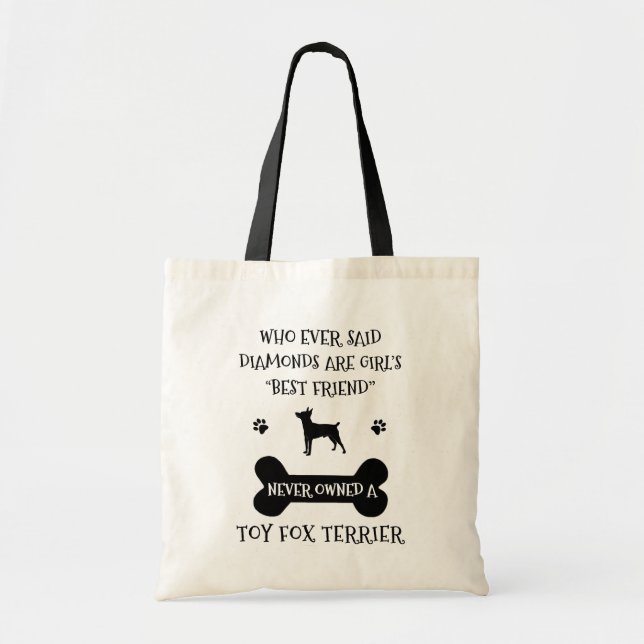 Tote Bag Toy Fox Terrier Chien race meilleur ami (Devant)